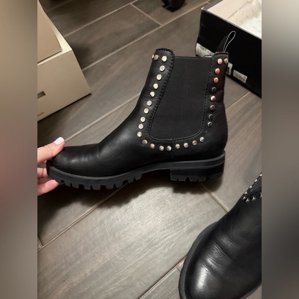 Dolce Vita Black Leather Studded Boots. Dolce vita. Size 9.